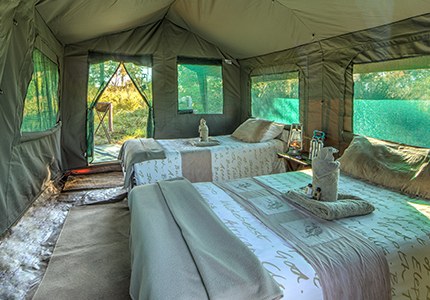 Katavi Bush Camp room interior
